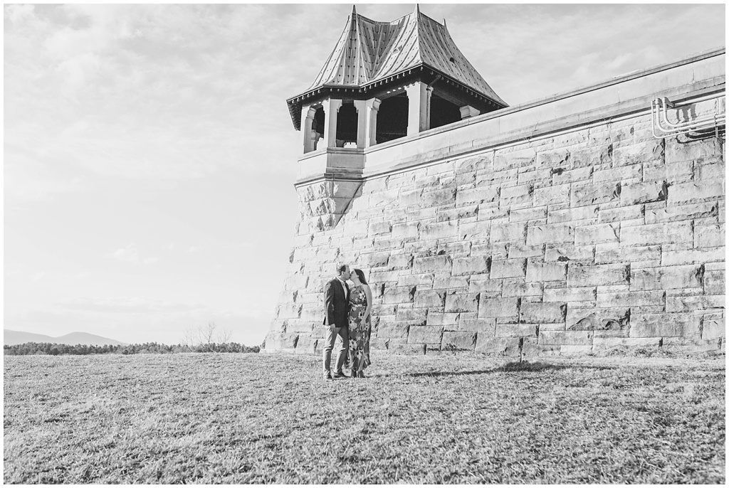 The grounds surrounding the biltmore look like a castle. Romantic Engagement session ideas.