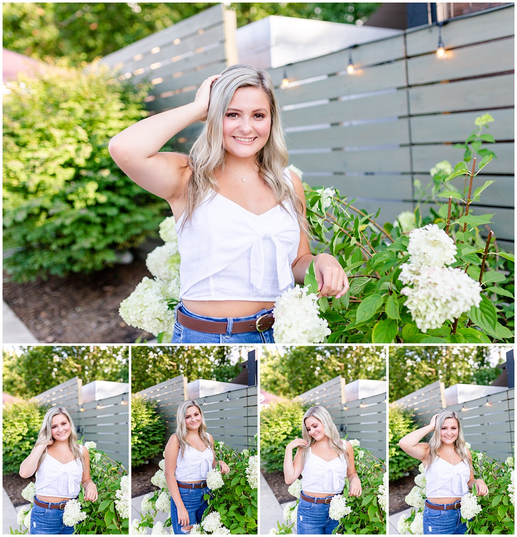 floral summer senior portrait session at the biltmore estate | Tracy Waldrop Photography | Asheville Senior Photographer