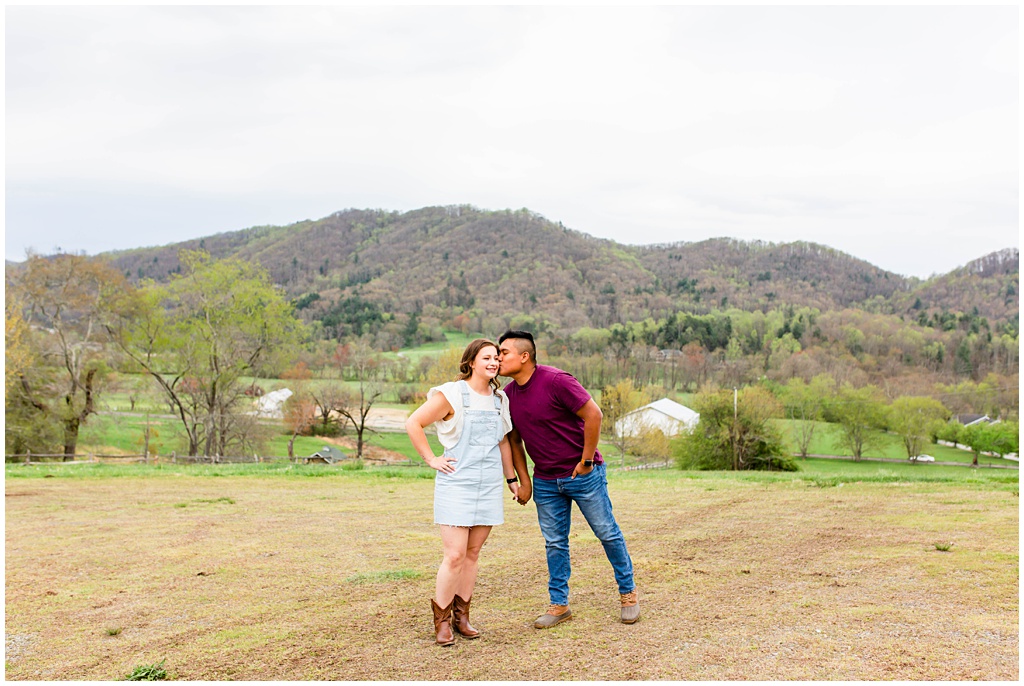Couples Portraits in the NC Mountains at Taylor Ranch.