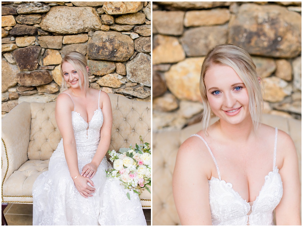 Summer bridal portraits at Country Willow Farm outside Asheville.