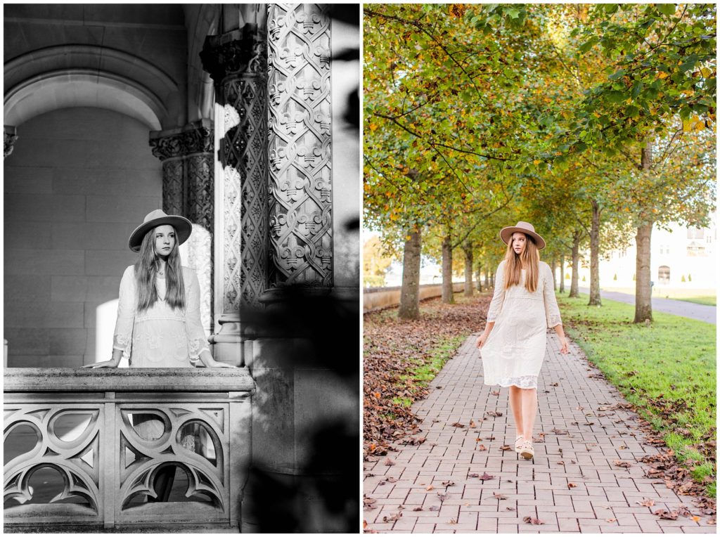 The Biltmore Estate in Asheville is one of my favorite places in NC to take high school senior portraits!