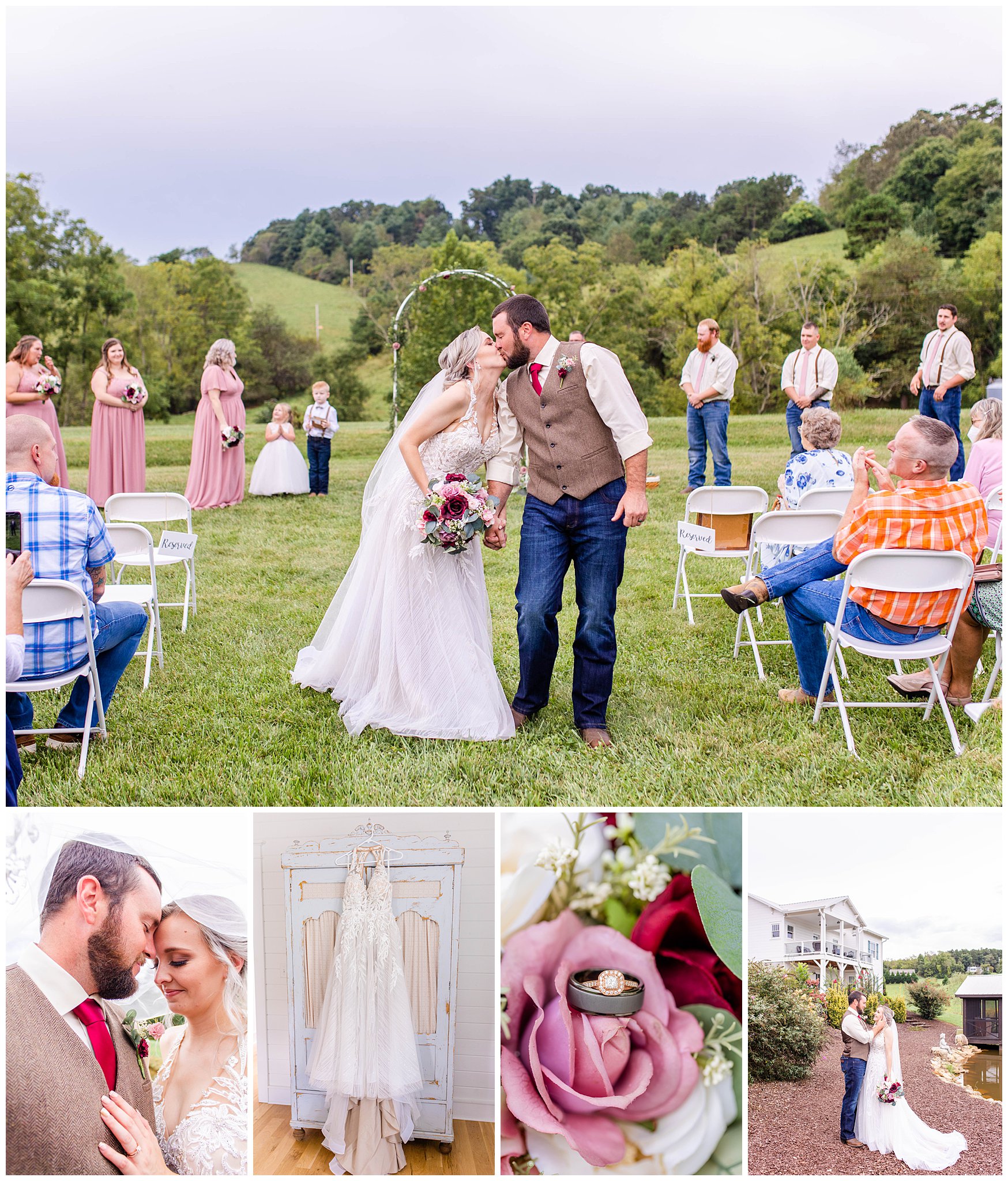 Fall wedding at the Ridgeview Venue in Asheville NC | Tracy Waldrop Photography