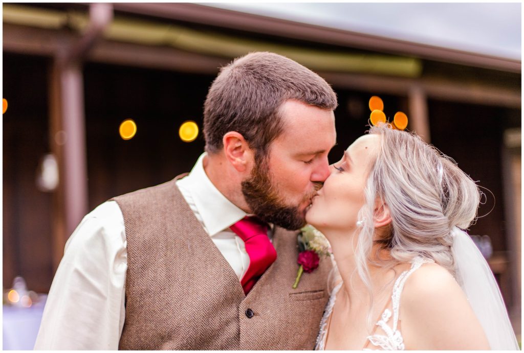 Bride and groom portraits at the Ridgeview Venue in Asheville with mountain views.