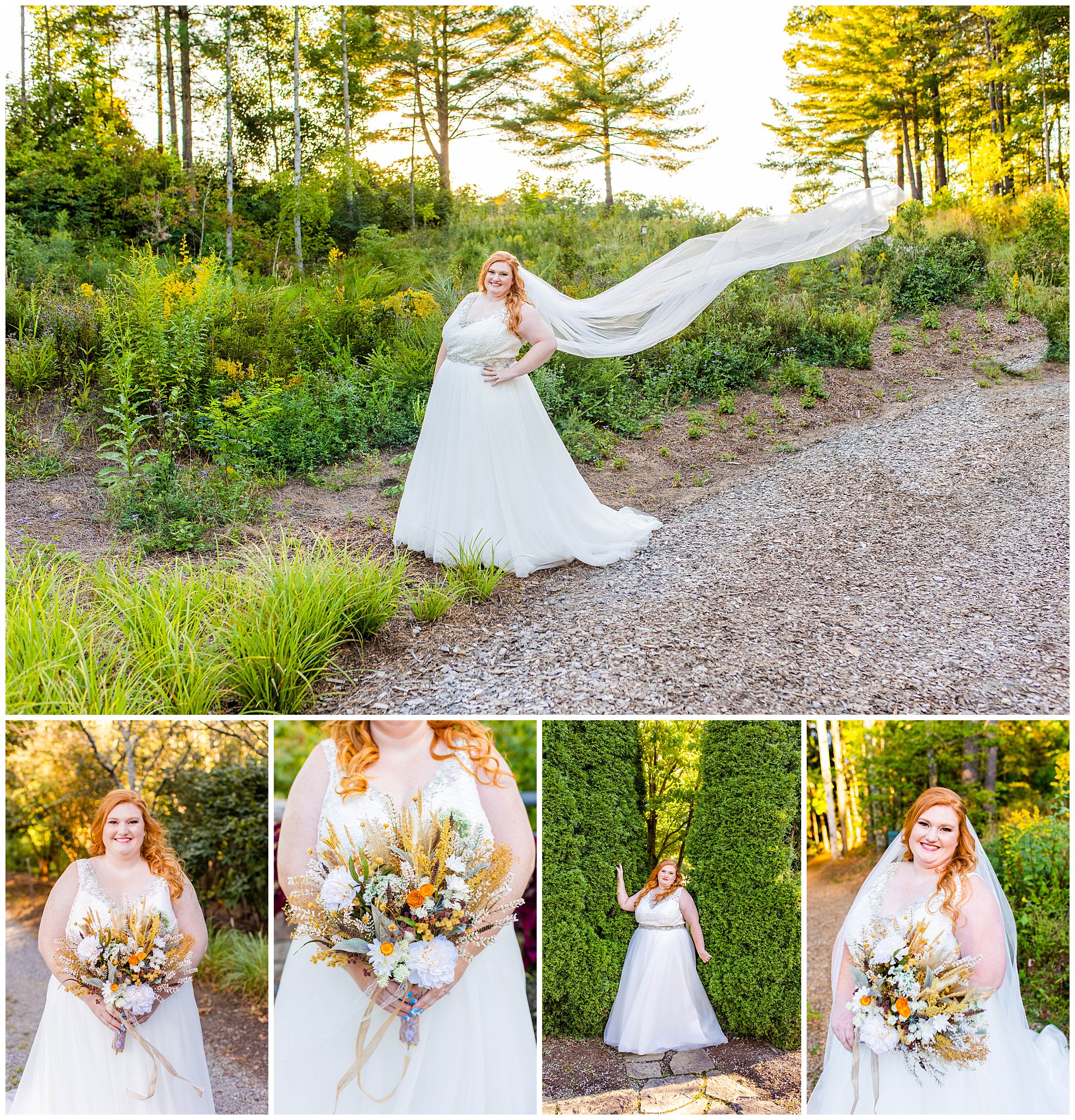 Bridal portraits at the NC arboretum | Tracy Waldrop Photography