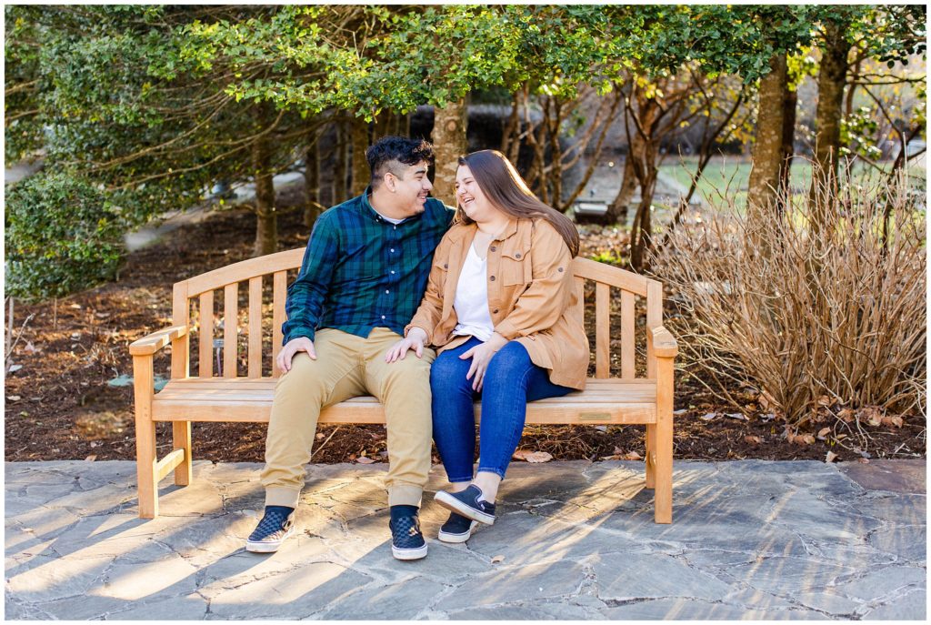 NC Arboretum winter engagement session | Asheville Engagement Photographer | Tracy Waldrop Photography