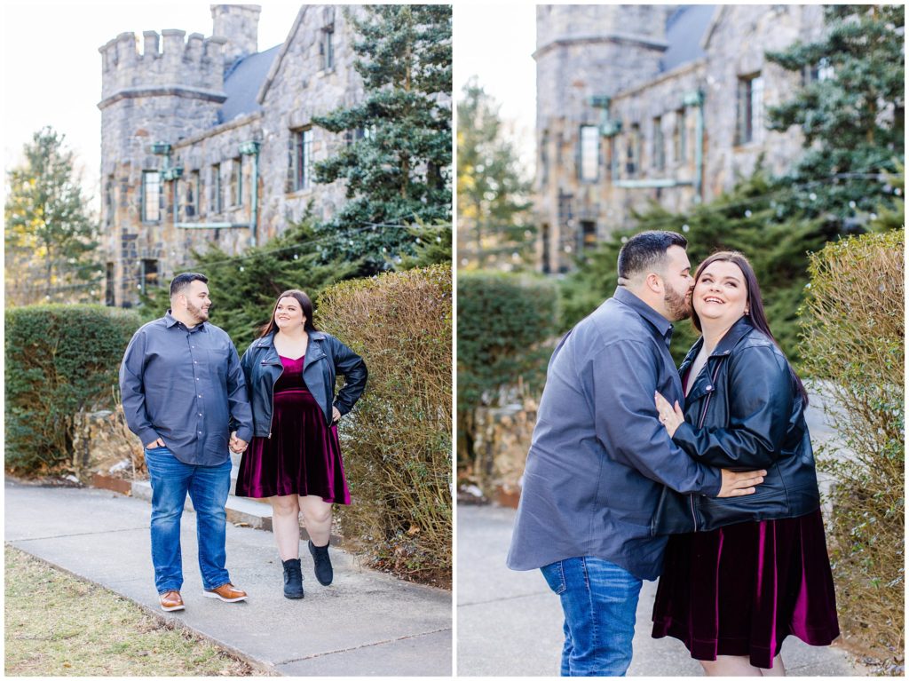 Winter engagement photos at Homewood in Asheville | Tracy Waldrop Photography | Asheville Engagement Photographer