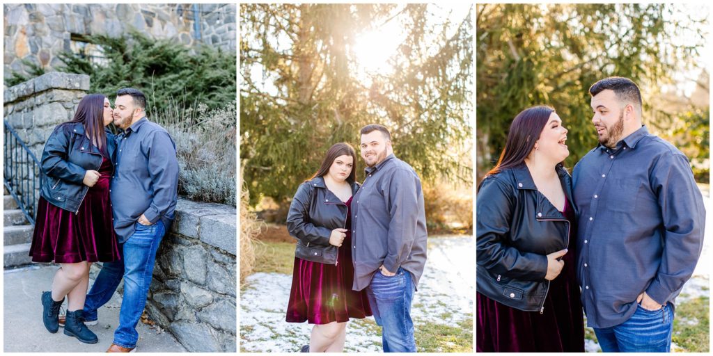 Winter engagement photos at Homewood in Asheville | Tracy Waldrop Photography | Asheville Engagement Photographer