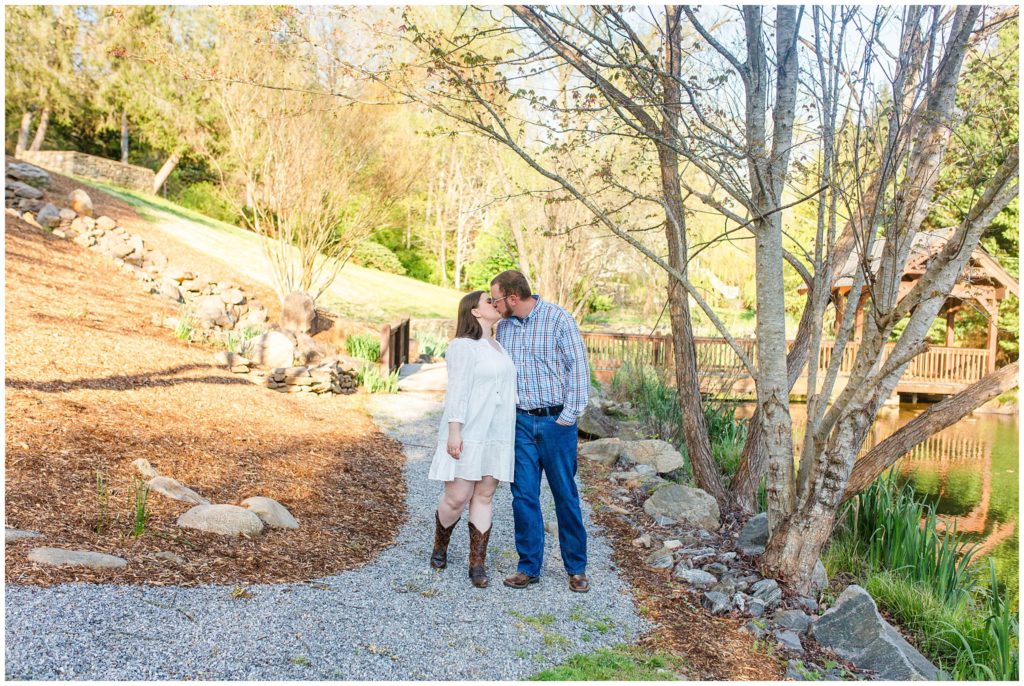Romantic fall engagement photos at the Barn at Honeysuckle Hill | Asheville Engagement Photographer
