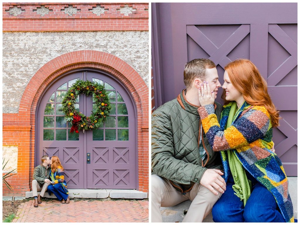 couple shares engagement session together after their proposal at the Biltmore