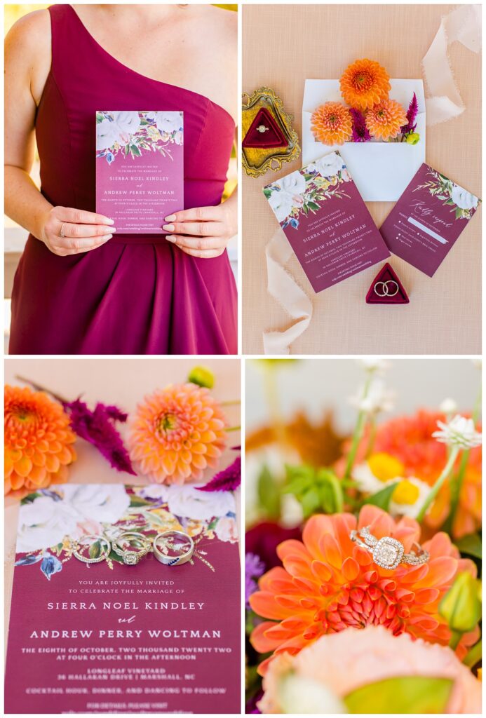 purple invitations