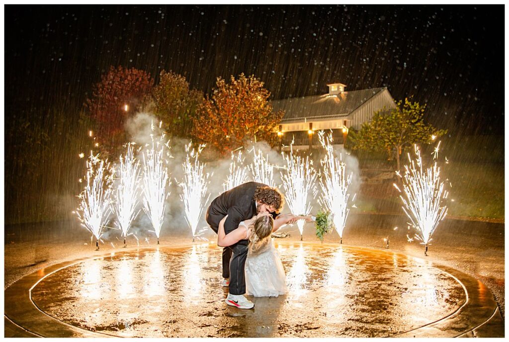 north carolina wedding photographer shoots sparkler exit